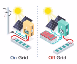 perbedaan PLTS on Grid dan Off Grid